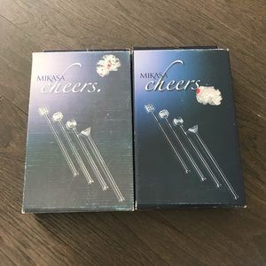 Mikasa Cheers Glass Stirrers - Set Of 4 (2 boxes)